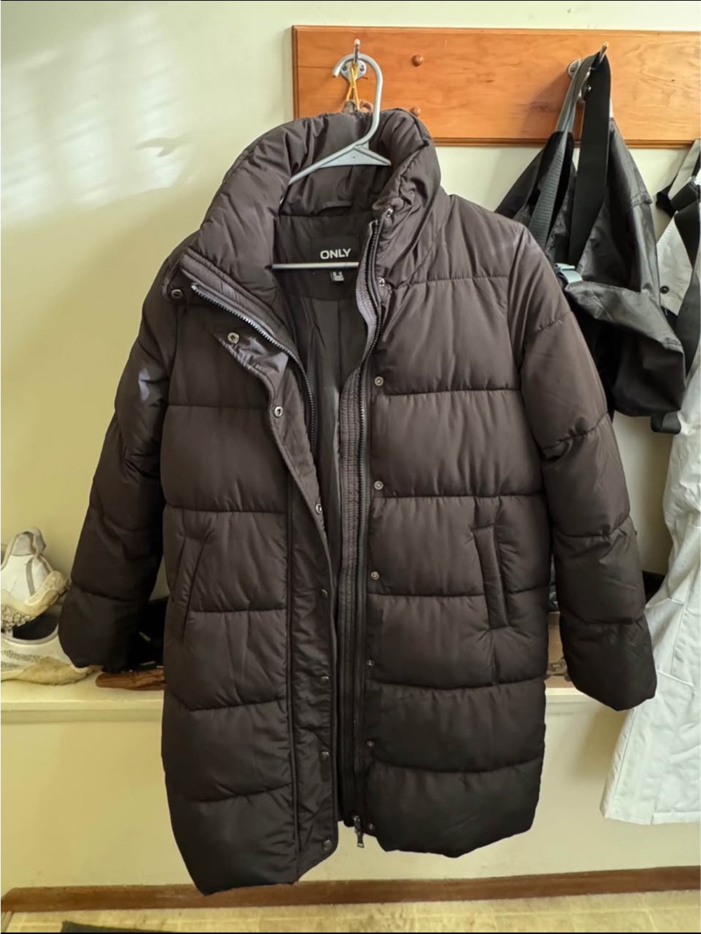 Only Women’s Long Puffer Jacket Black